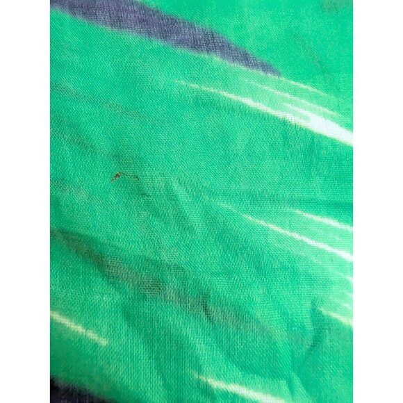 XL Toucan Palm Tree Sheer Scarf 48.5" X 68.5"  Designer Style Tropical READ FLAW - Picture 10 of 16